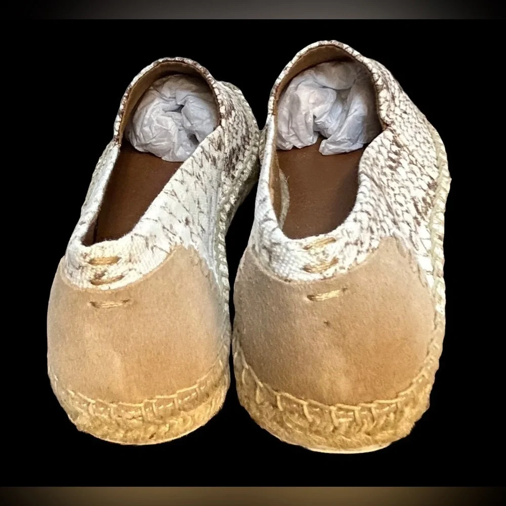 NIB Franco Sarto Slip-On Kenna Espadrilles in Natural, Size 7M